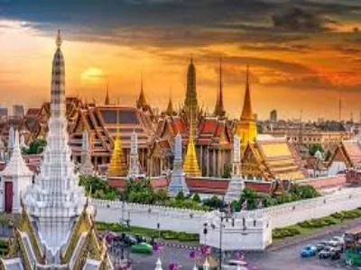 Thailand Bangkok – Grand Palace at sunset